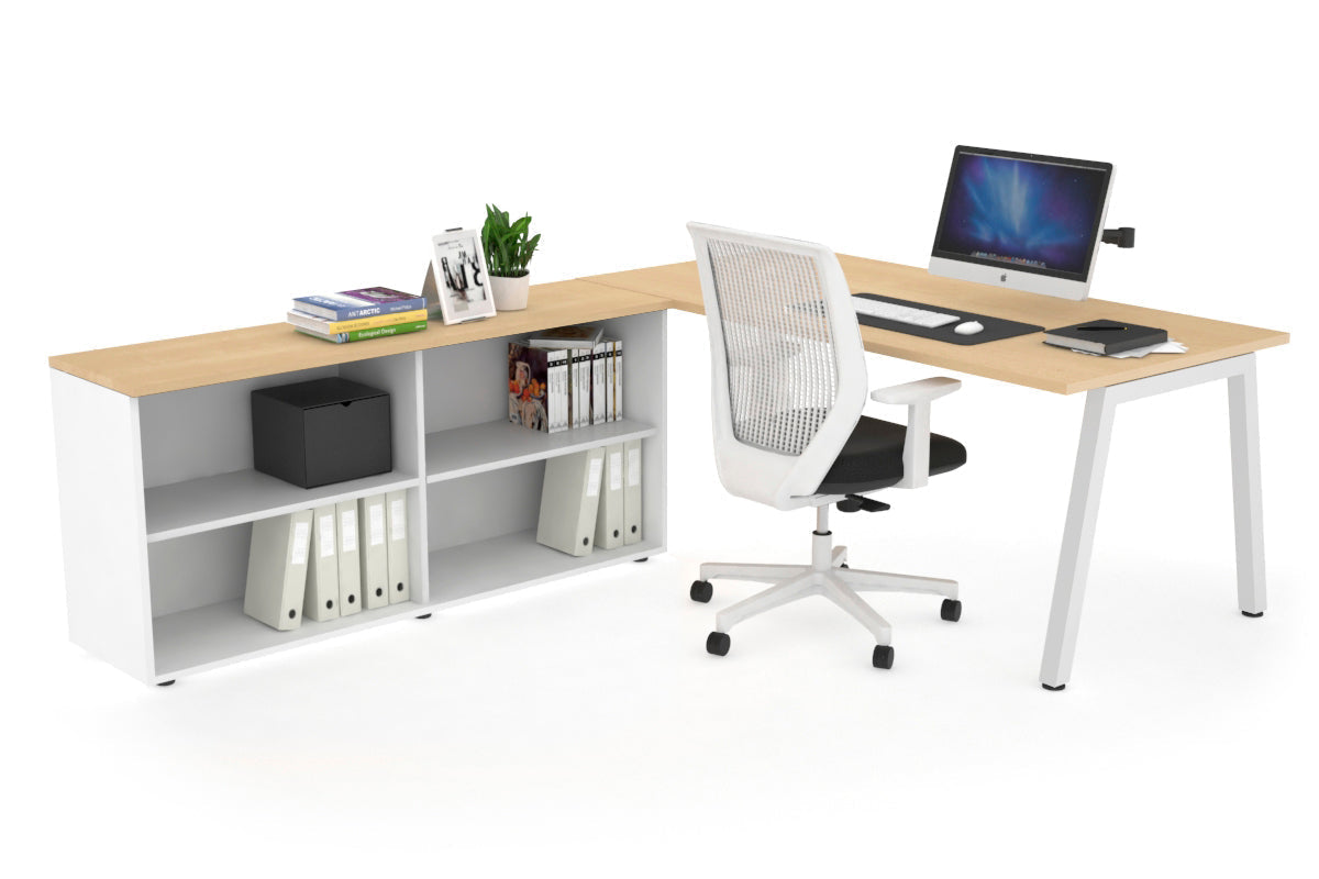 Quadro A Executive White Frame Office Chair [1800L x 700W] - Perfect for Conference Rooms, Home Offices & Executive Suites