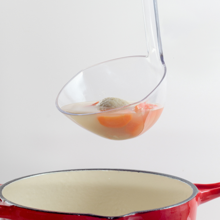 Clear Plastic Serving Soup Ladle - 12oz BPA-Free Kitchen Ladle (1 Pack) - Perfect for Soups, Stews, Gravies & Punch Bowls - Dishwasher Safe Serving Utensil