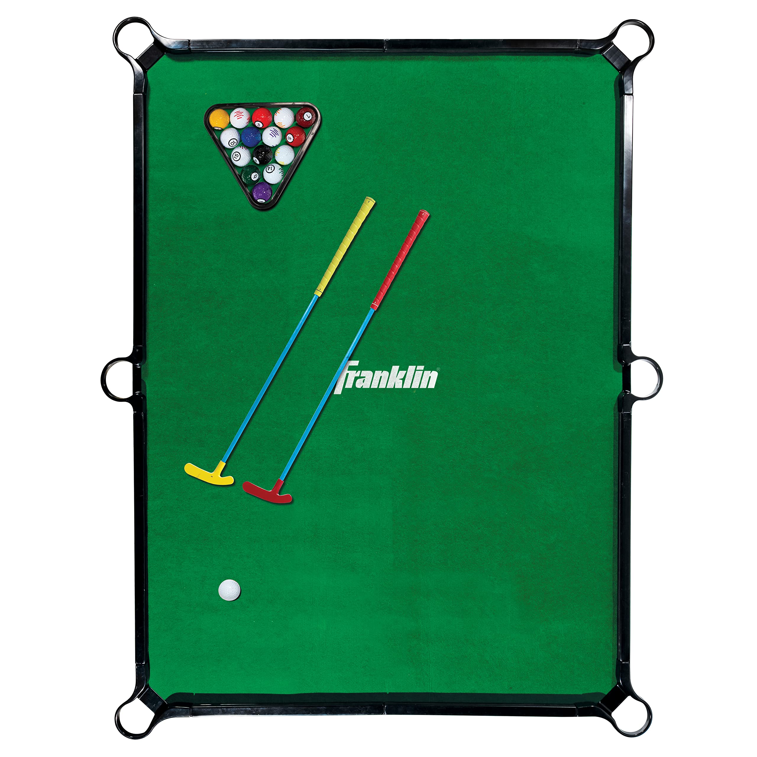 Franklin Sports Billiards Golf Game Set - Fun Indoor Mini Pool & Golf Combo for Kids, Adults & Family Game Night - Perfect for Parties, Gifts & Home Entertainment