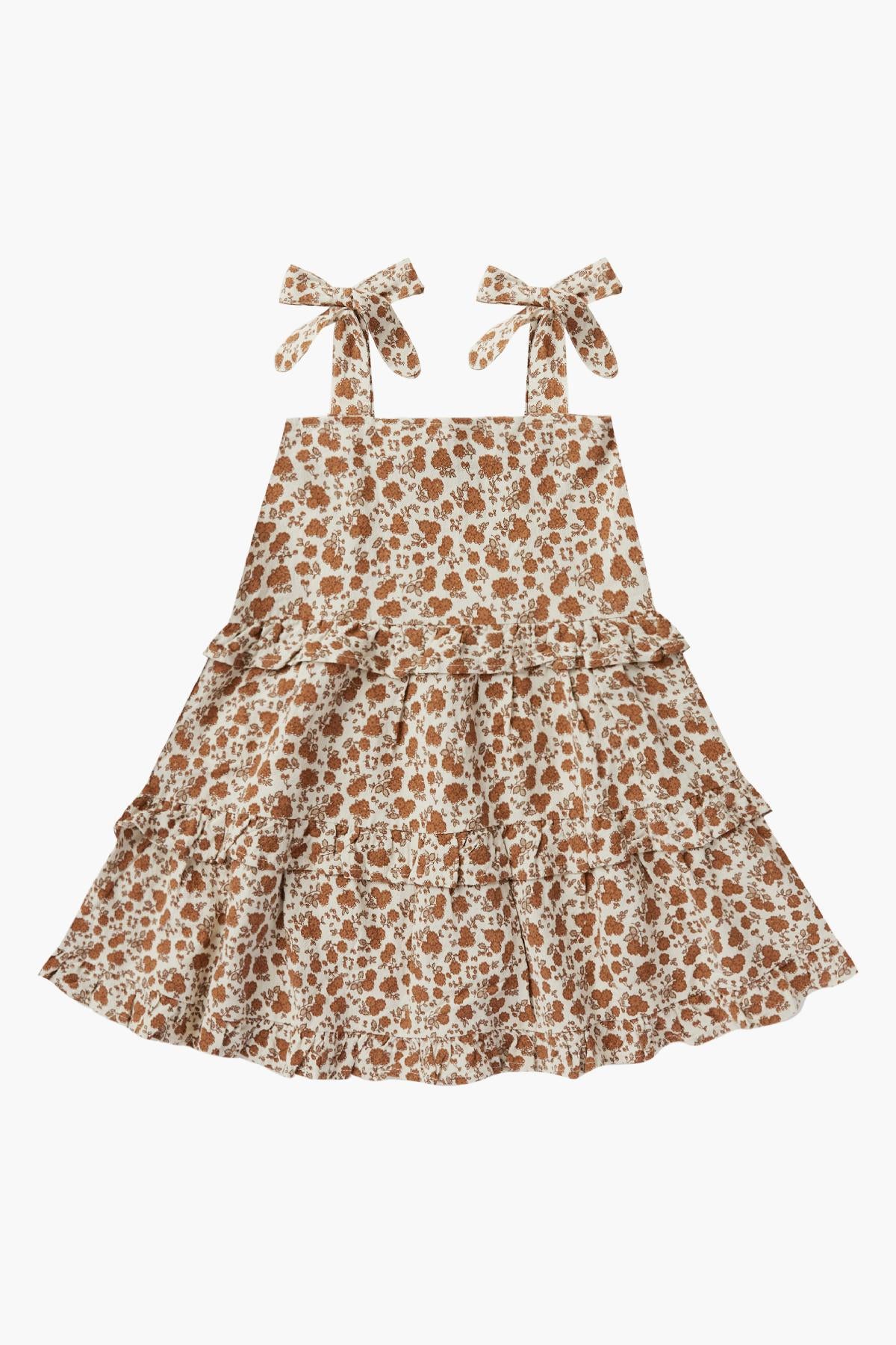 Rylee + Cru Girls Ruffle Swing Dress - Size 10/12 | Floral Print Cotton Play Dress for Toddler & Kids | Perfect for Birthday Parties, Playdates & Summer Outfits