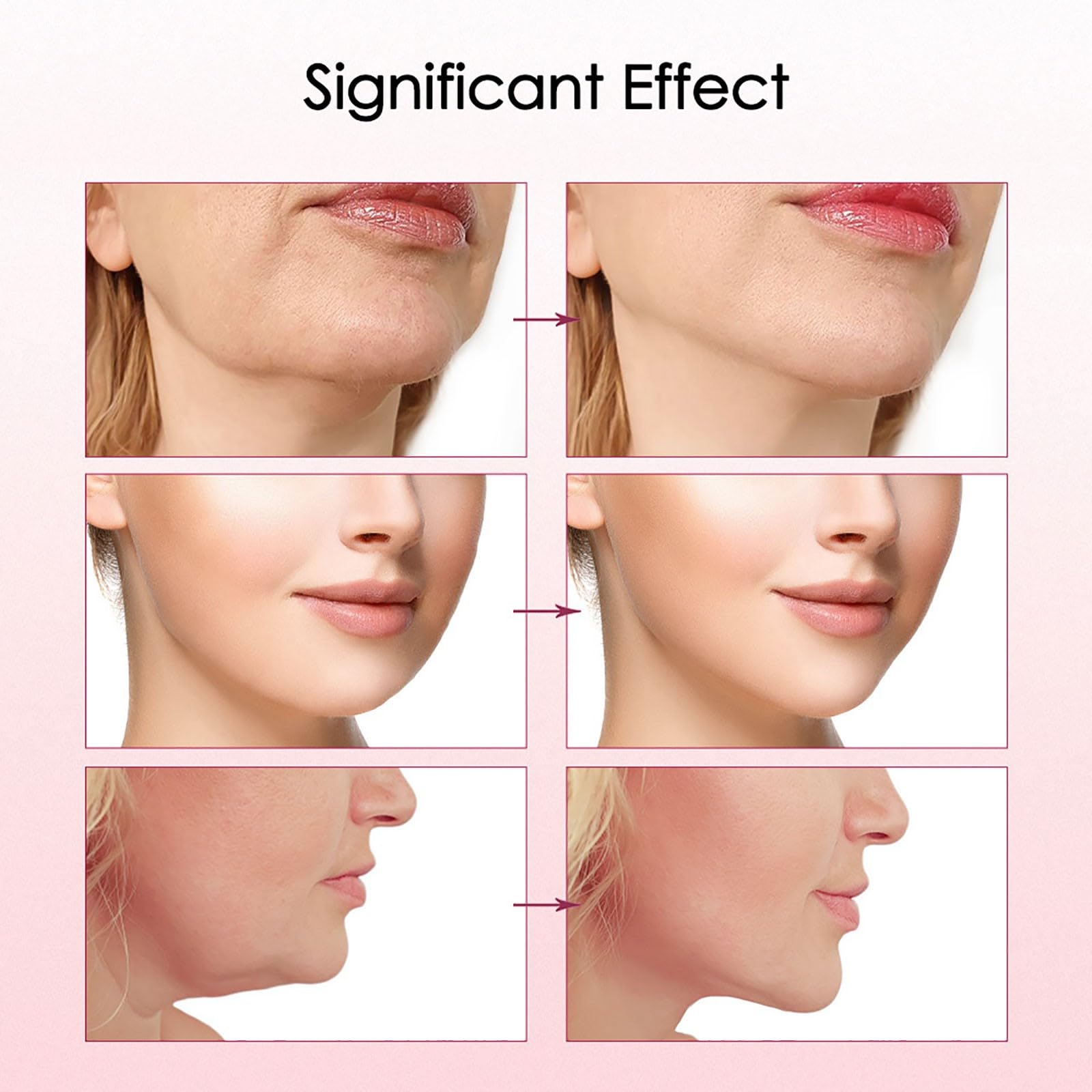 Electric V-Face Massager with 8 Modes & 15 Intensity Levels - V-Line Double Chin Reducer for Face Lifting & Contouring - Large White Facial Massage Device for Home Spa & Skincare Routine