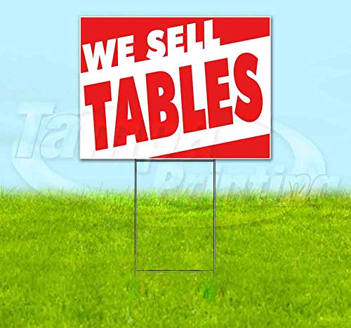 18x24 Inch Yard Sign with Metal Step Stake | Durable Advertising Table Sign for Outdoor Events, Elections & Business Promotion | Multi-Pack Discounts Available | Made in USA