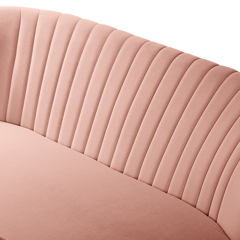 Bariana Velvet Loveseat - Soft & Luxurious Small Couch for Living Room, Bedroom, or Office - Perfect for Cozy Seating & Home Decor