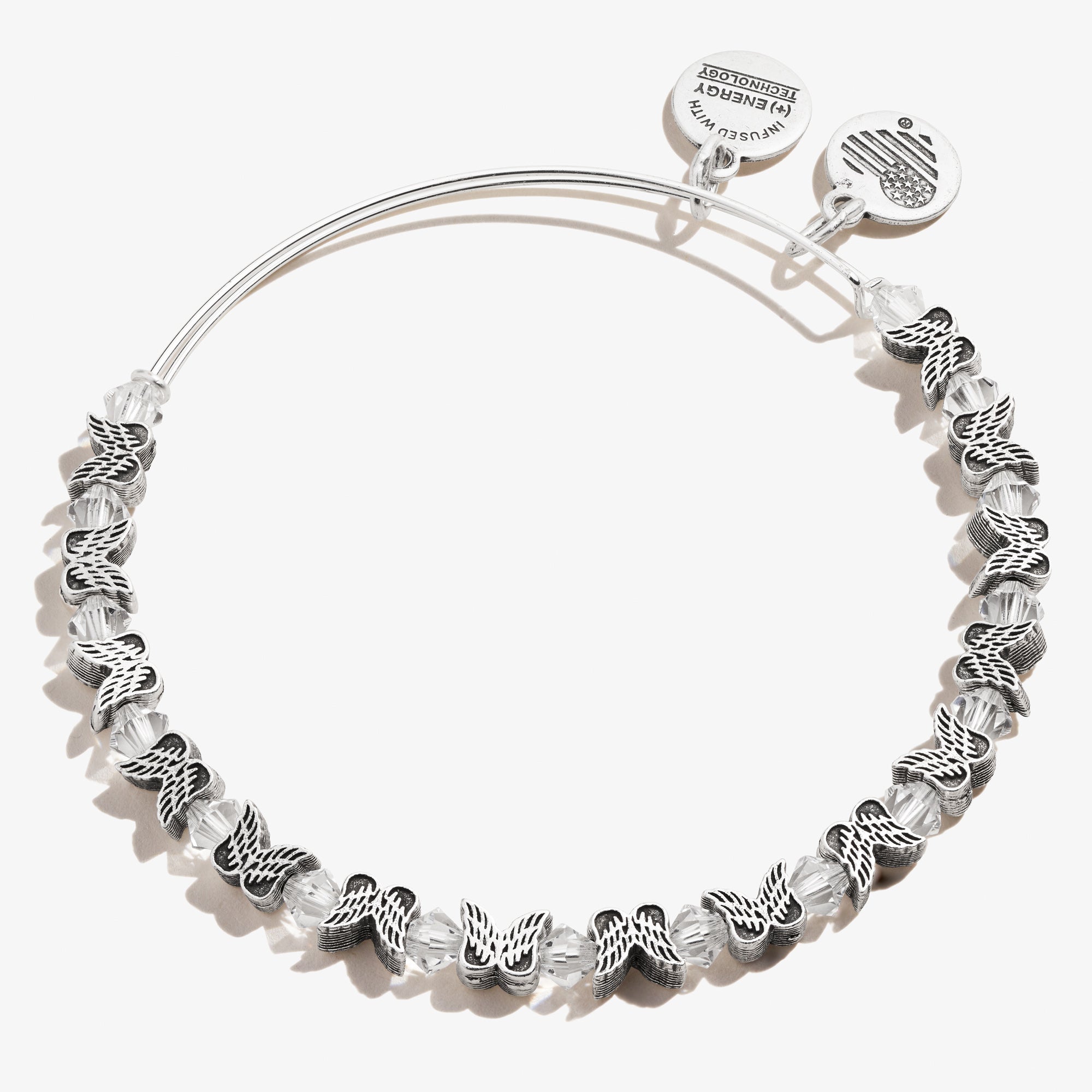 Angel Wing Beaded Bangle Bracelet - Elegant Boho Handmade Jewelry for Women - Perfect for Parties, Weddings & Everyday Wear