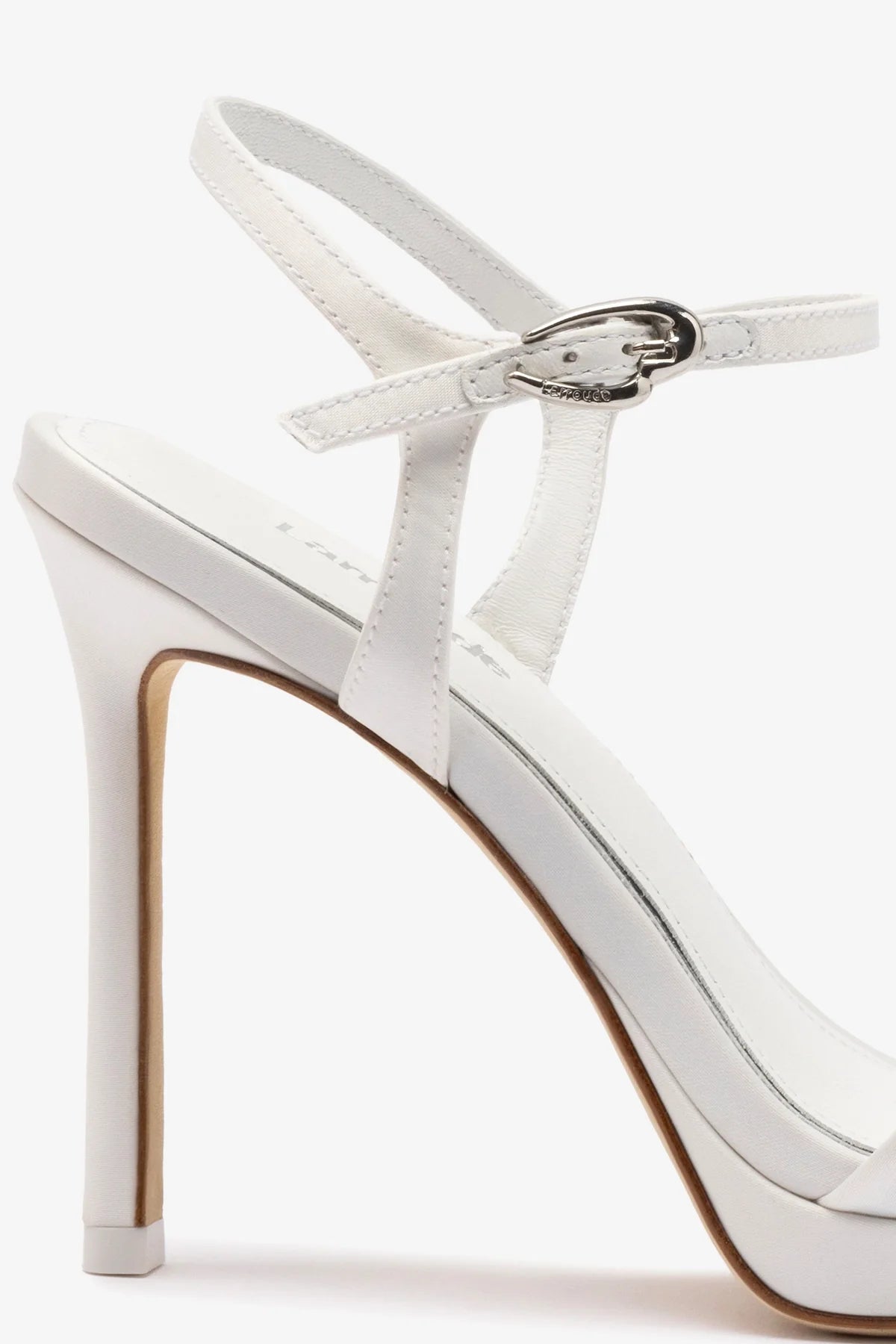 Angelina White Satin Sandals for Women - Elegant Dress Sandals for Weddings, Parties & Special Occasions
