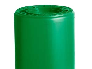 PRO&Family 128 Qt (32 Gallon / 121 Liter) Heavy-Duty Round Green Commercial Trash Can - Ingredient Bin, Waste Basket & Recycling Container for Restaurant, Kitchen & Office Use