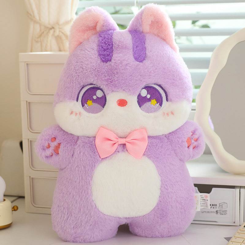 Pawsper Happy Cat Plush Toy - Soft & Cute Stuffed Animal for Kids, Cat Lovers | Perfect Gift for Birthdays, Valentine's Day & Home Decor