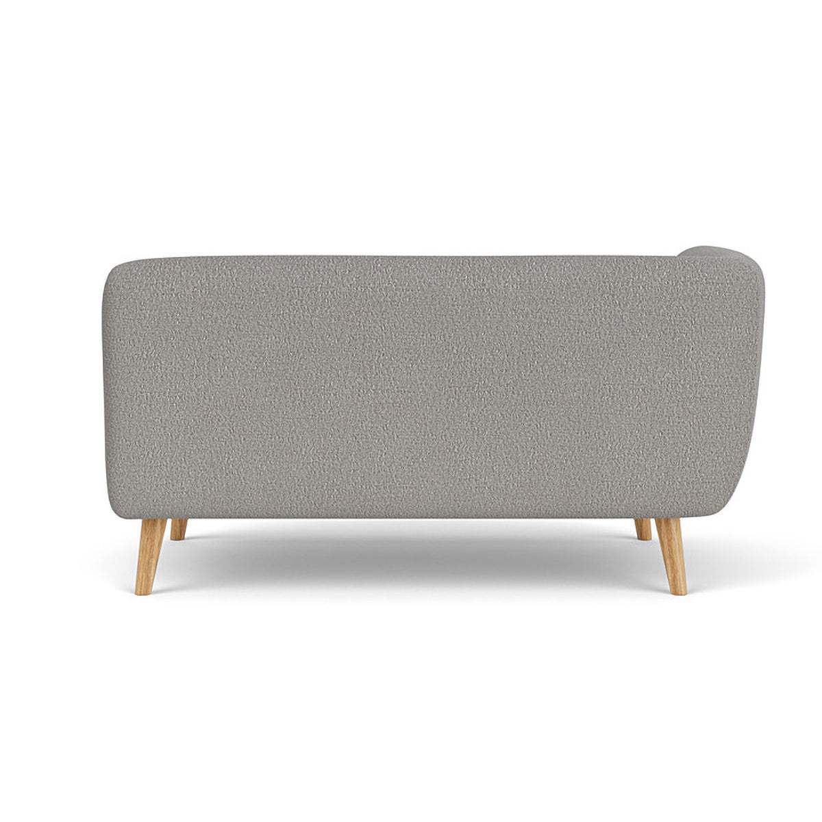 Alfred Boucle Left 2 Seater Modular Sofa - Modern Sectional Couch for Living Room, Small Space & Apartment - Soft Fabric Upholstery with Reversible Design