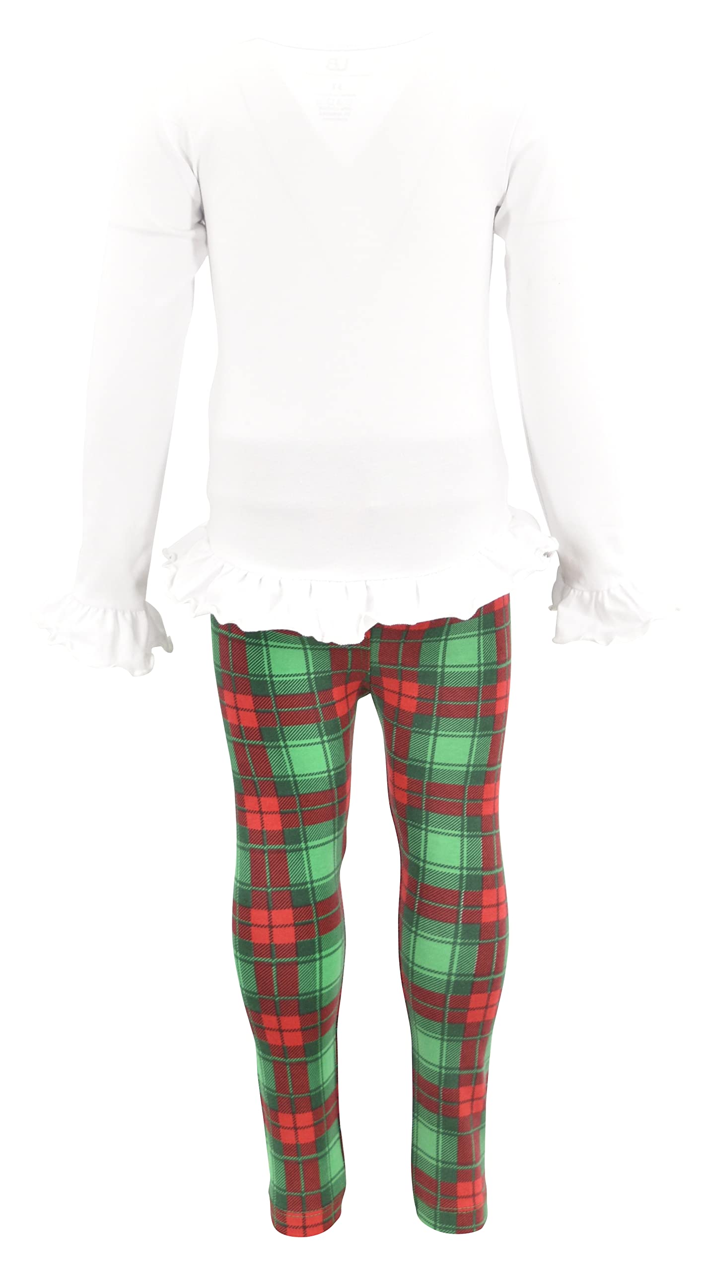 Girls 2-Piece Leggings Outfit with Ruffle Waist - Toddler Clothes Set for Playtime & Parties
