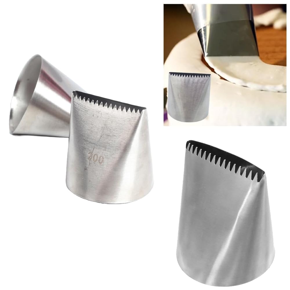1 PCS Stainless Steel Cake Decorating Nozzles - Large Icing Piping Tips Set for Cupcakes, Pastry, Fondant | Professional Baking Tools for Home Bakers & Wedding Cake Decorating