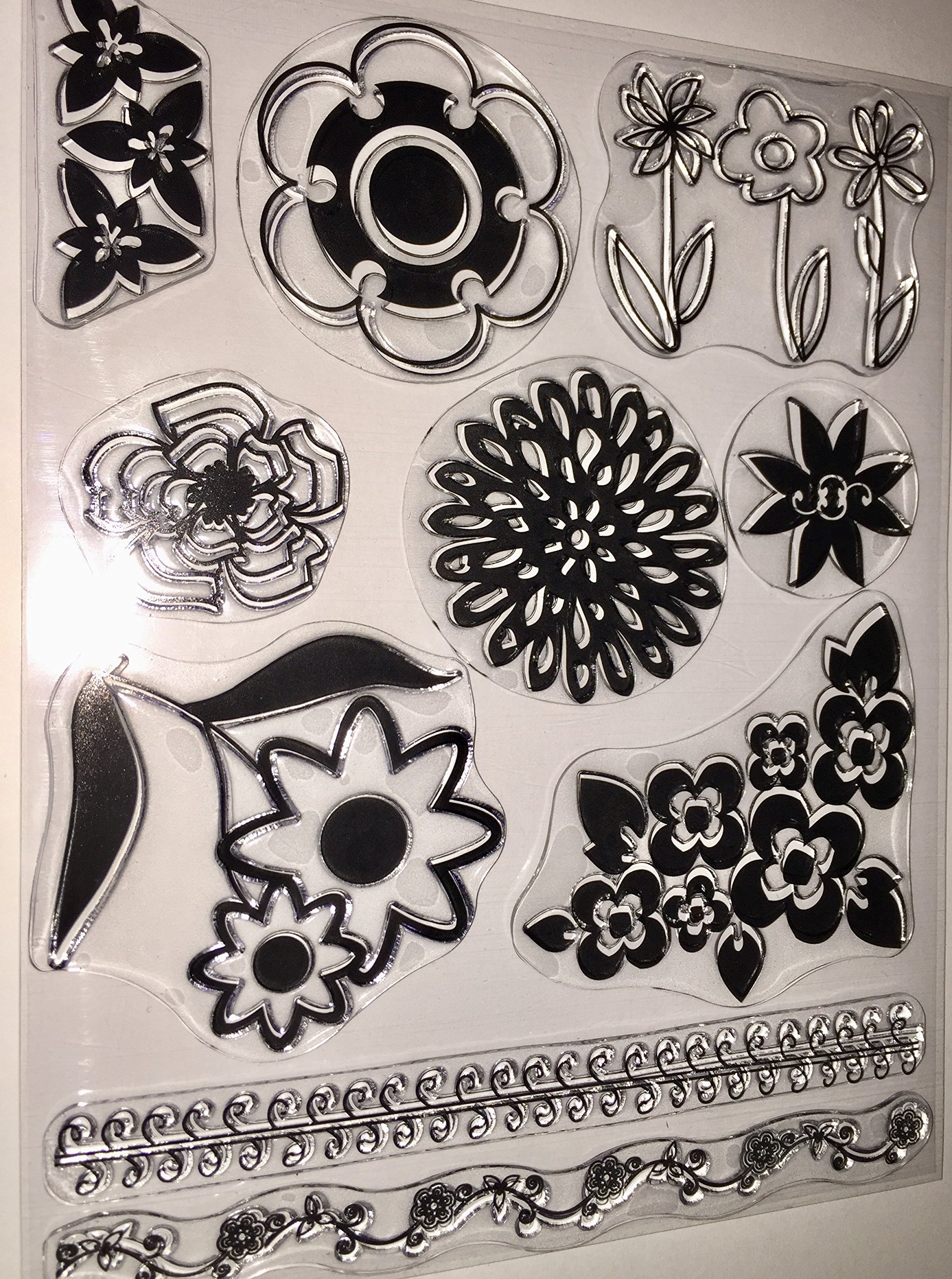 Autumn Leaves Clear Stamps for Card Making - Floral Design by Kezia Whitteker - Perfect for Scrapbooking, DIY Greeting Cards & Paper Crafts