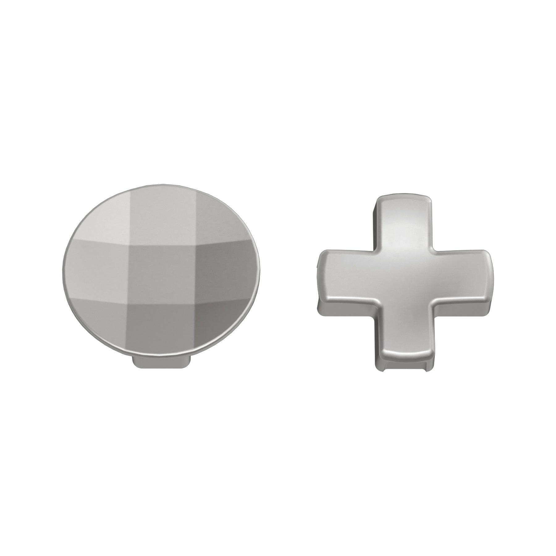 eXtremeRate 2-Pack Silver Metal Magnetic Stainless Steel D-Pads for Xbox One Elite (Model 1698) & Elite Series 2/Elite 2 Core Controller (Model 1797) - Enhanced Gaming Precision for FPS & Fighting Games