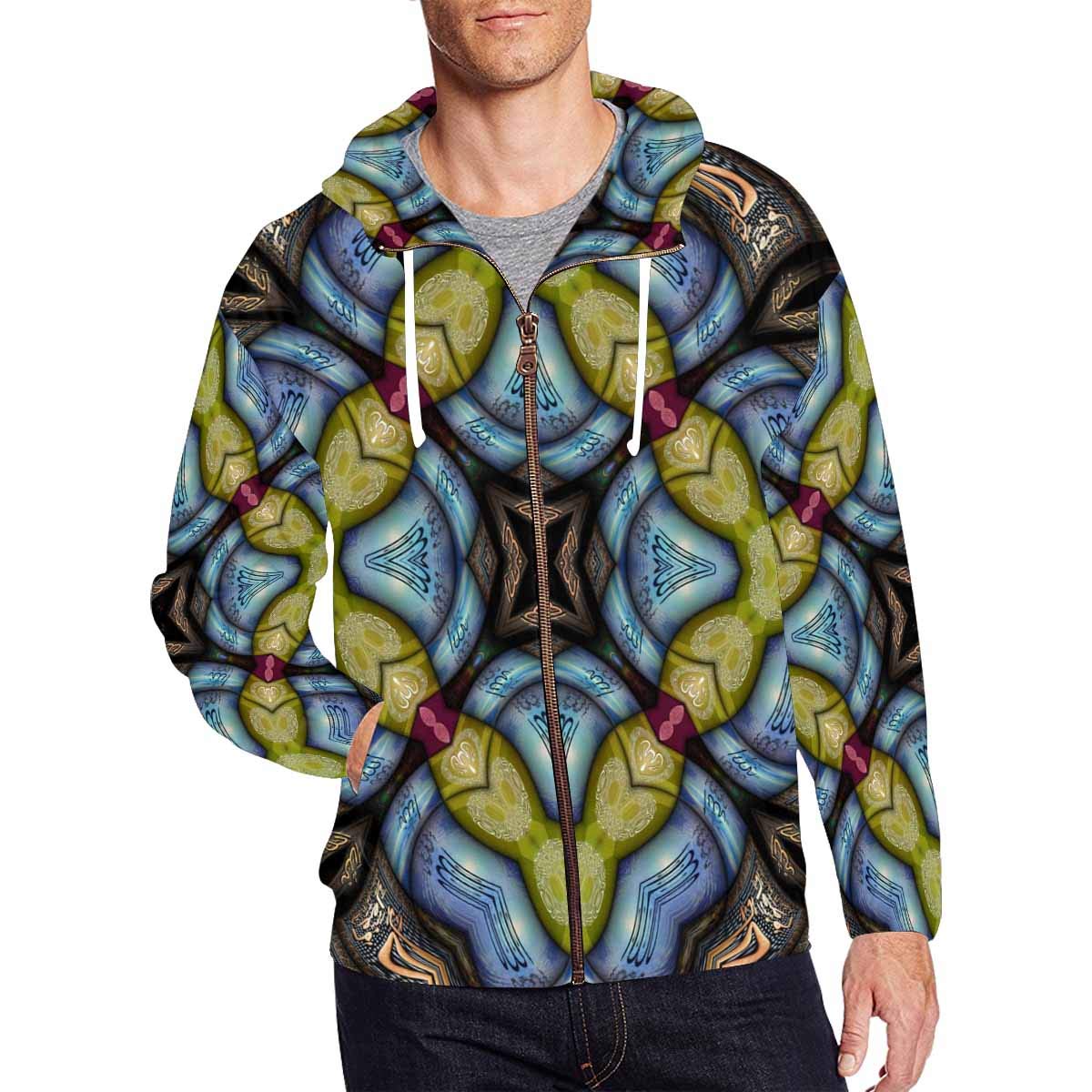 InterestPrint Men's Athletic Full Zip Hoodie Sweatshirt - Comfortable & Stylish Pullover for Gym, Running & Casual Wear (XS-3XL)