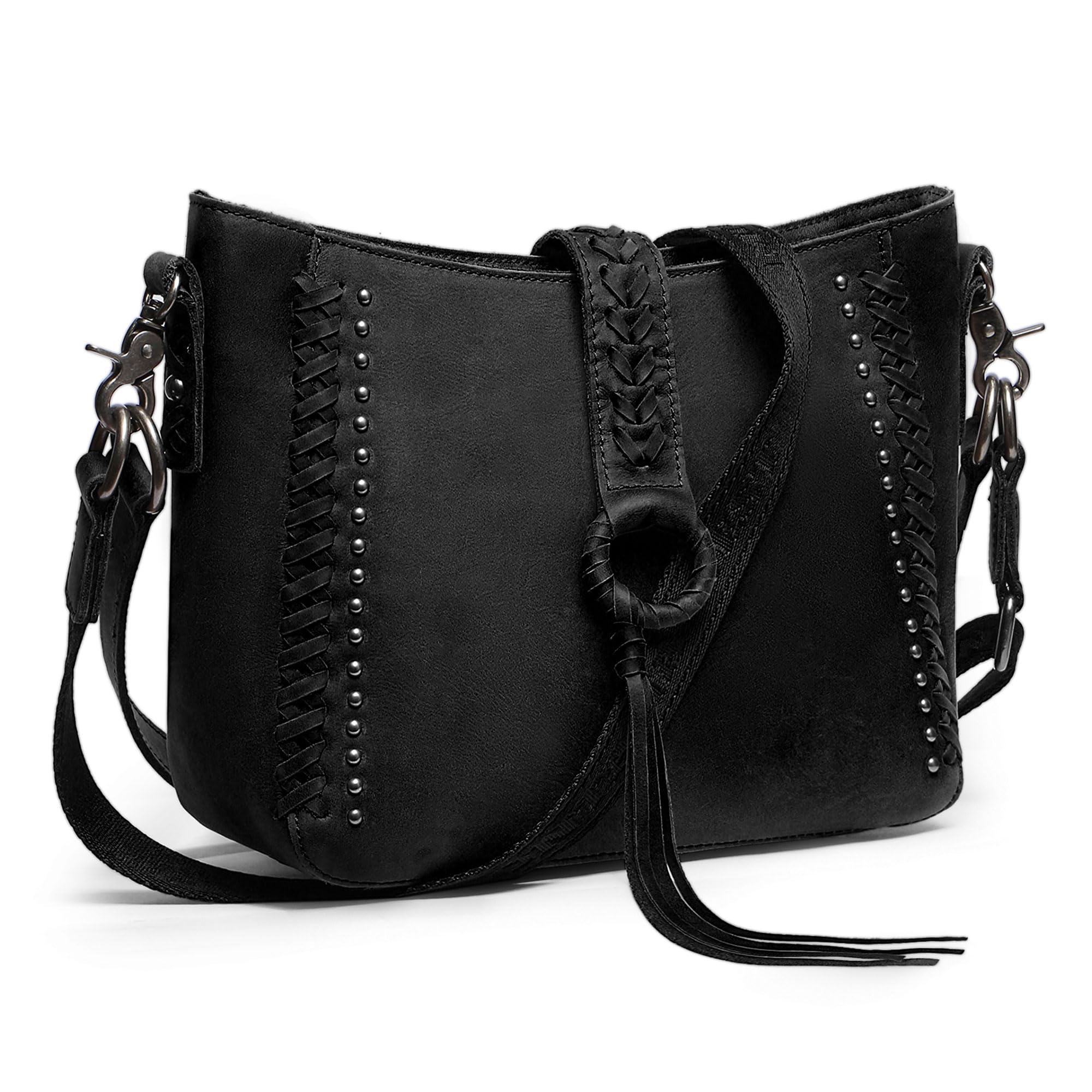 Montana West Genuine Leather Hobo Purse for Women - Vintage Satchel Shoulder Bag & Crossbody Handbag - Perfect for Work, Travel and Everyday Use