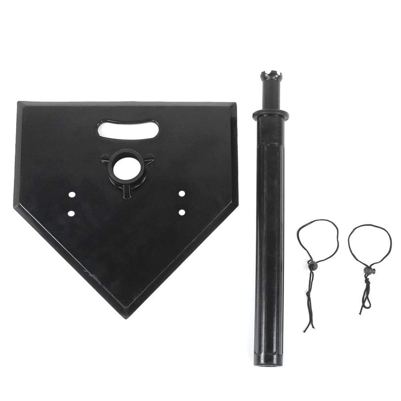 Adjustable Baseball & Softball Batting Tee Stand for Practice & Training - Portable Hitting Tee for Baseball & Softball Players - Perfect for Backyard, Field & Cage Training (Black)