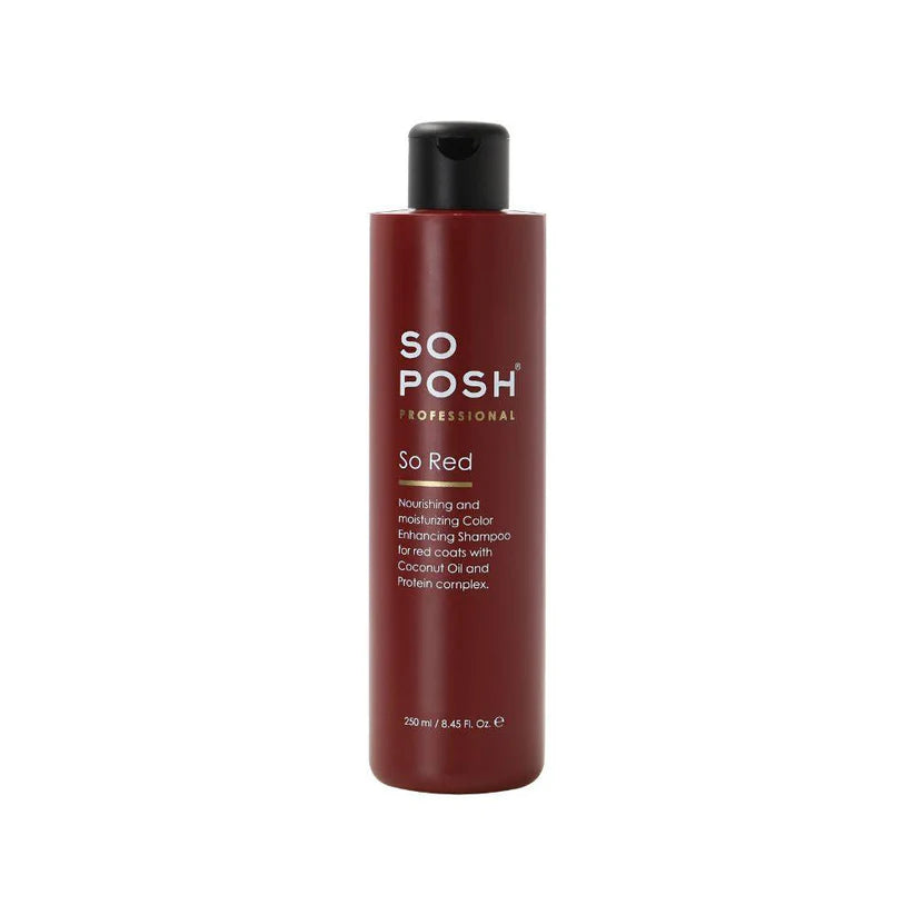 So Posh So Red Shampoo for Color-Treated Hair - Sulfate-Free & Vegan (8oz & 16oz) - Perfect for Vibrant Red Hair Maintenance at Home & Salon Use