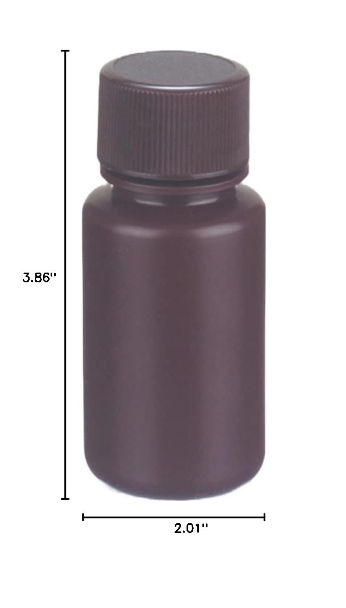 Wheaton 209547 4oz HDPE Leak-Proof Wide Mouth Bottle with 38-410 Screw Cap - Natural Color, 51mm x 98mm (Case of 72) - Ideal for Cosmetics, Essential Oils & DIY Liquid Storage