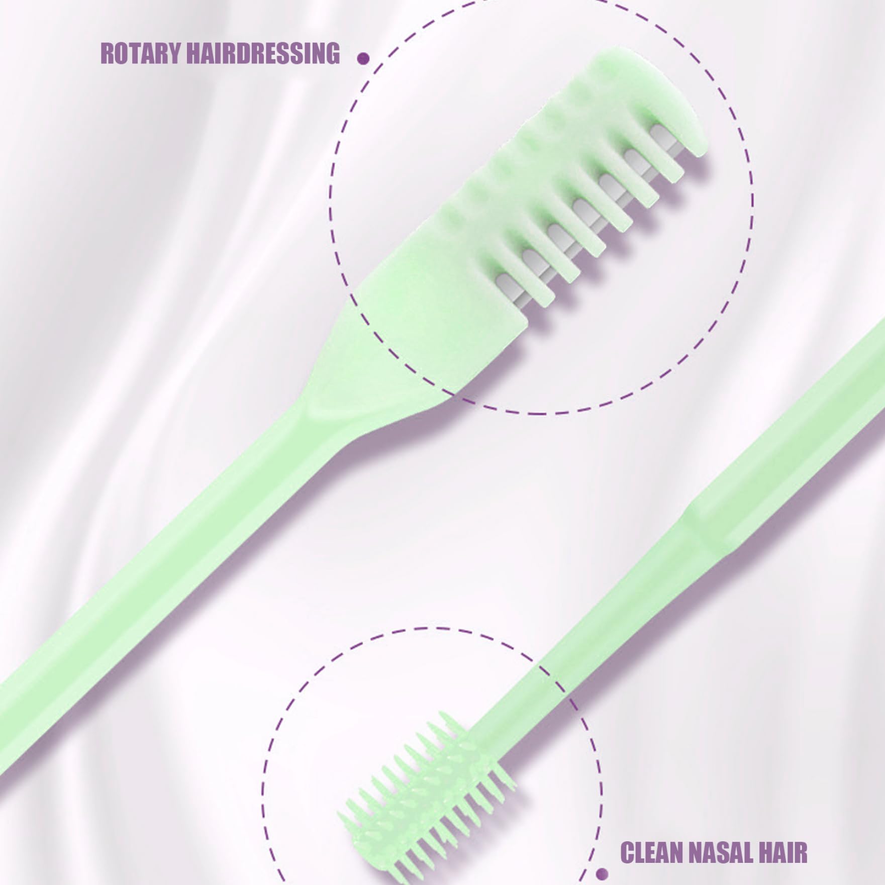 Double Sided Nose & Eyebrow Trimmer for Women & Men - 3Pcs with Case - Perfect for Travel & Grooming
