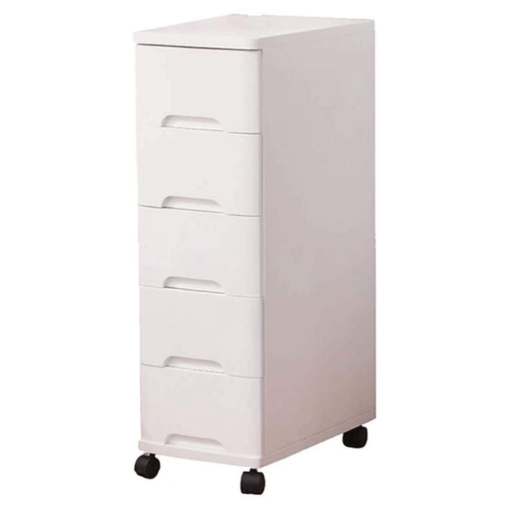 5-Drawer Wooden File Cabinet with Locking Drawers - Home Office Storage Organizer for Documents, Folders & Supplies | Mobile Lateral Filing Cabinet for Office, Study Room or Workspace