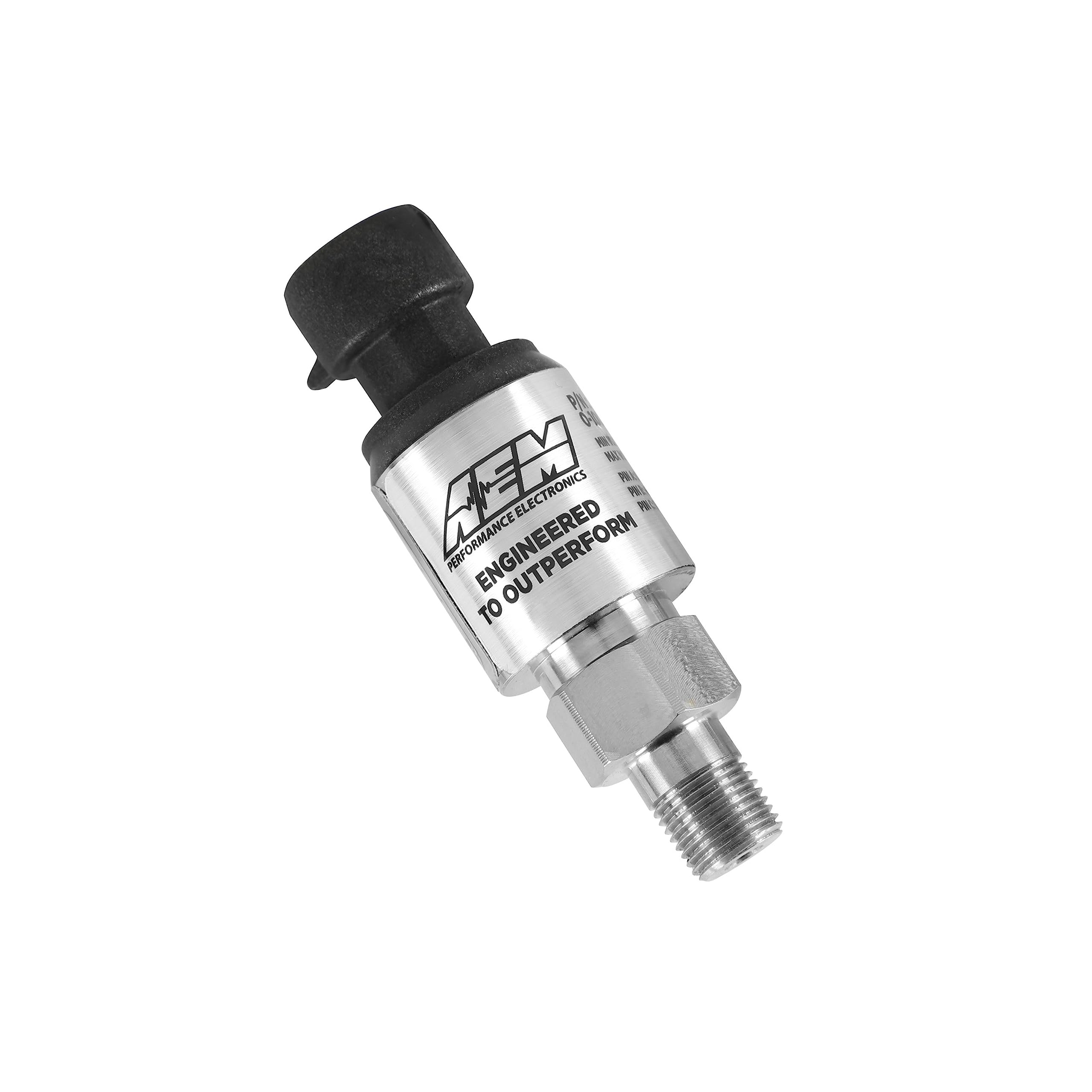 AEM Electronics 30-2130-7 7 BAR MAP Sensor Kit (100 PSIA) - Stainless Steel High Pressure Sensor for Turbocharged & Supercharged Engines - Performance Tuning & Engine Management System Upgrade