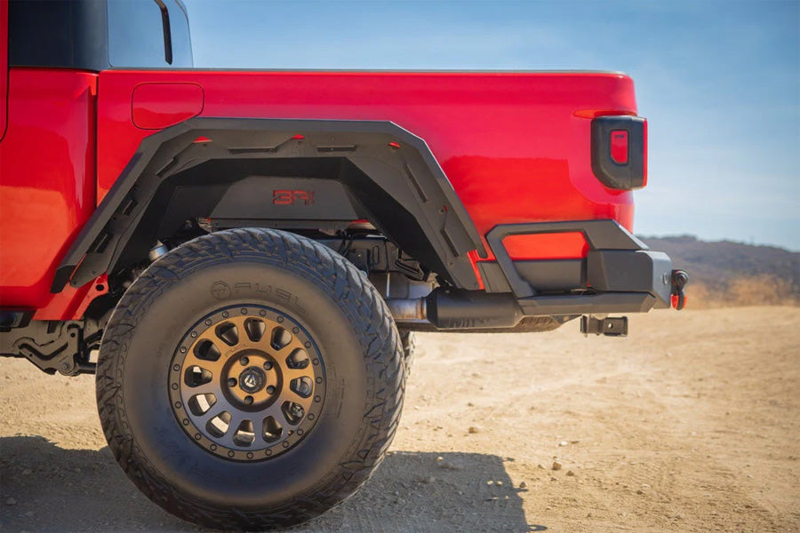 Jeep Gladiator JT Body Armor 4x4 Rear Fender Liners - Heavy Duty Off-Road Protection for Mud, Rocks & Trail Adventures