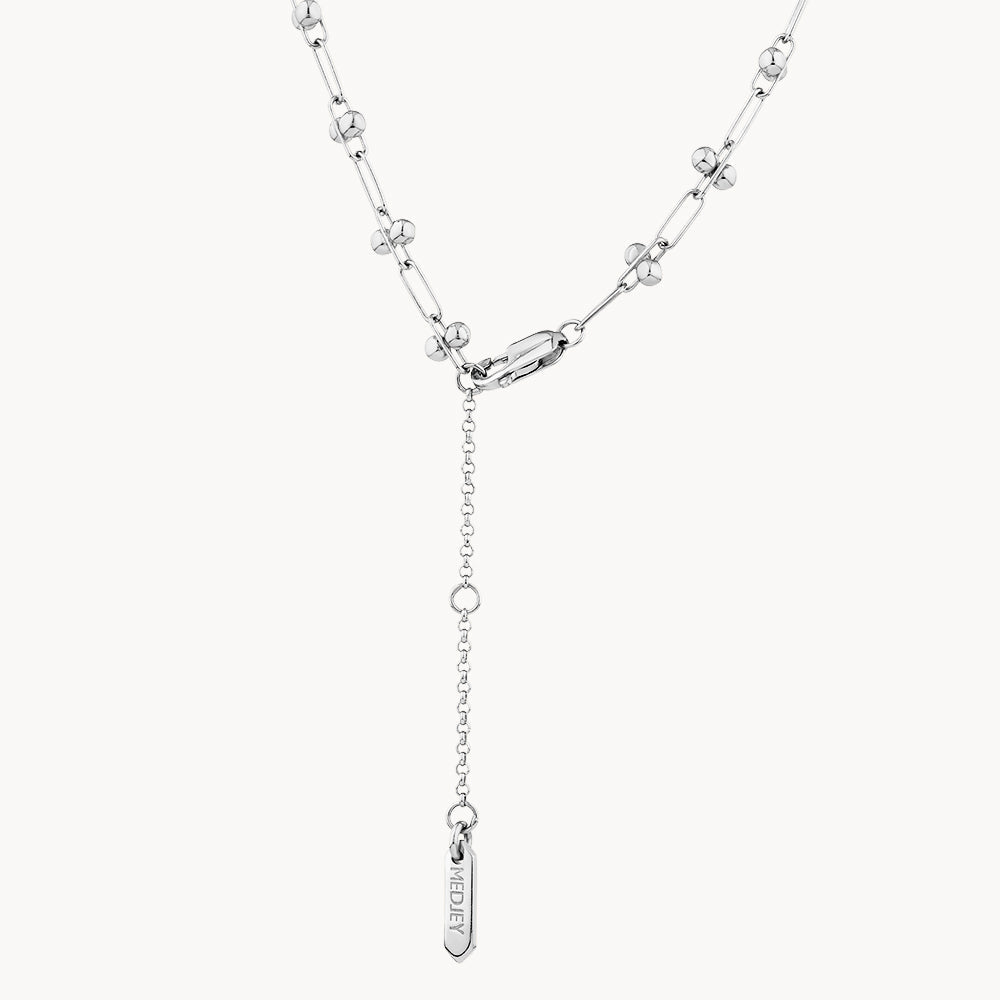 Elegant Silver Paperclip Chain Necklace - Dainty Layered Jewelry for Women, Perfect for Everyday Wear & Gift Giving
