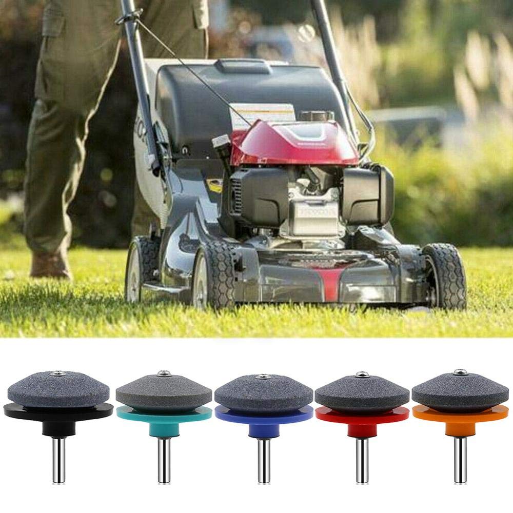 Electric Drill Lawn Mower Blade Sharpener - Professional Grass Trimmer Sharpening Tool (Black) | Perfect for DIY Lawn Care & Garden Maintenance