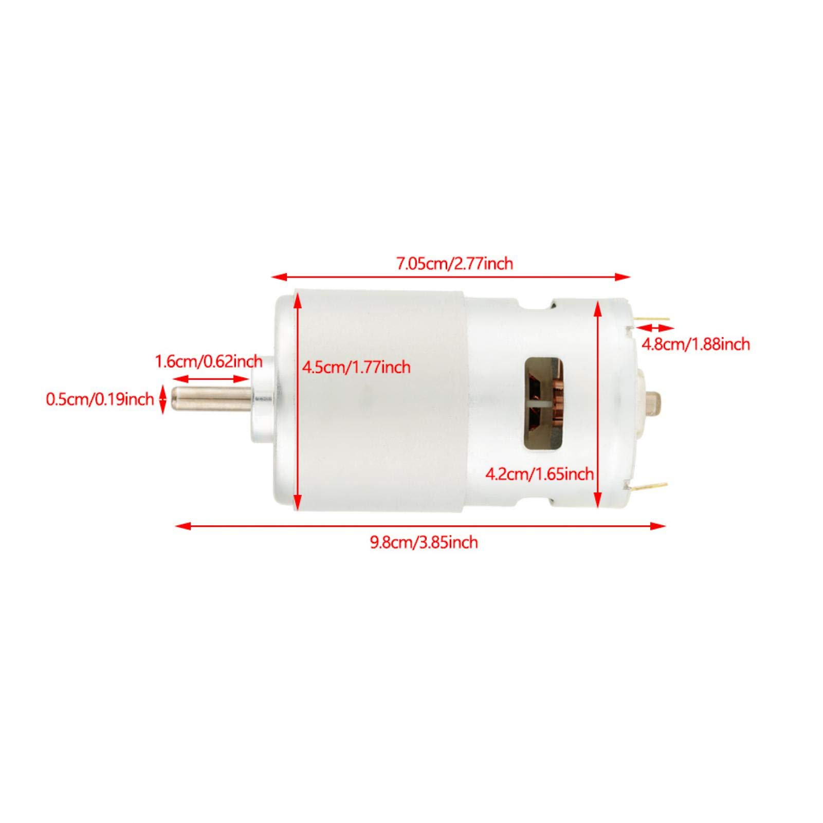 12V DC High Speed Micro Geared Brushed Motor - Powerful Mini Electric Motor for DIY Robots, Power Tools, RC Cars & STEM Projects | Perfect for Hobbyists, Makers & Engineering Applications