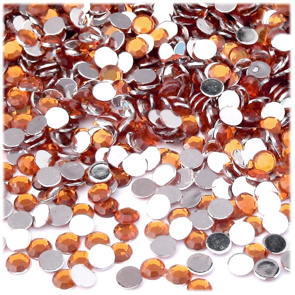 10,000pc 5mm Round Flatback Rhinestones - Ruby Red for DIY Crafts, Jewelry Making, Nail Art & Home Decor | The Crafts Outlet