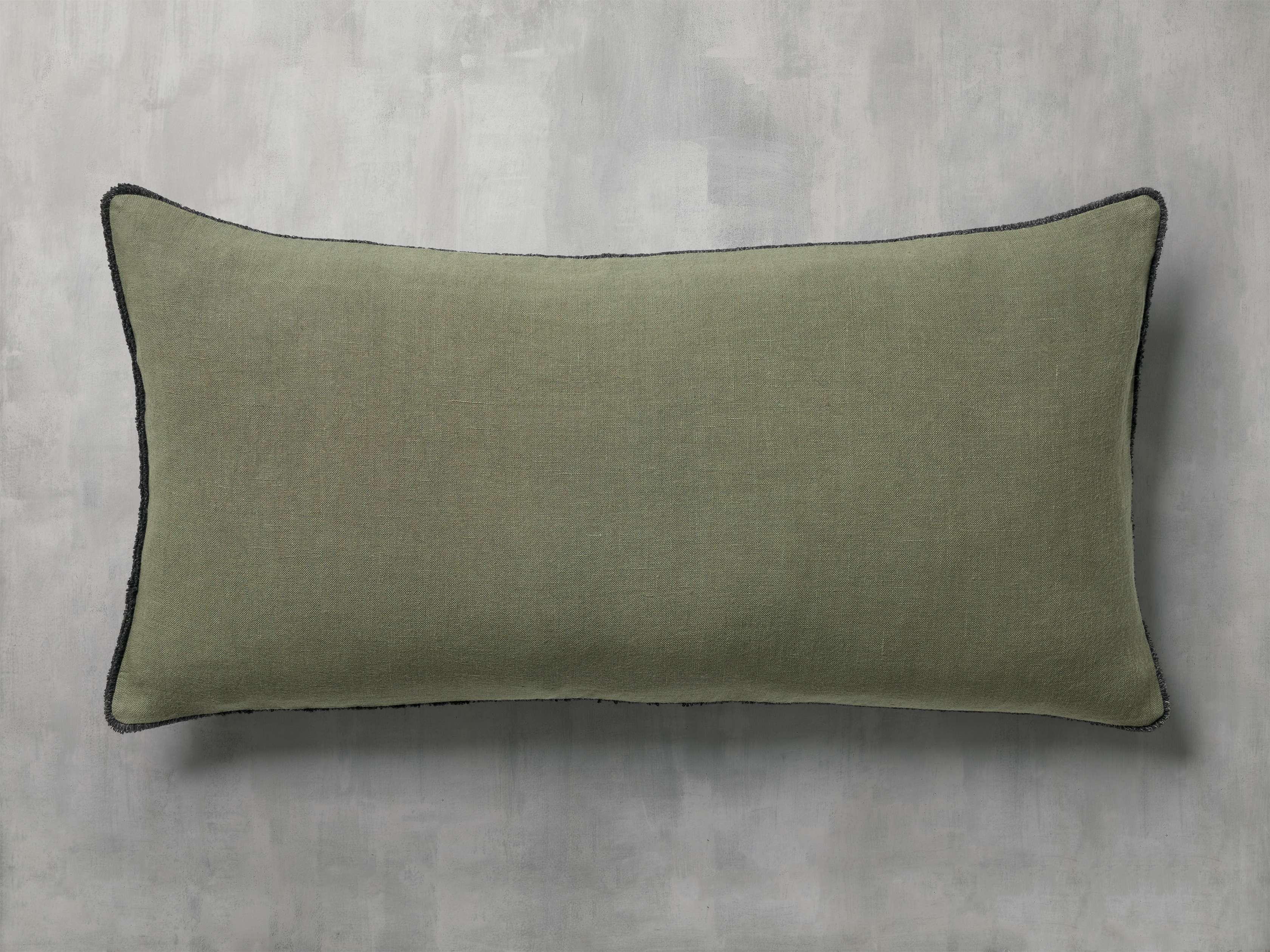 Contrast Edge Lumbar Pillow Cover - Decorative Throw Pillow Case for Sofa, Bed & Office - Modern Home Decor Accent for Living Room, Bedroom & Workspace