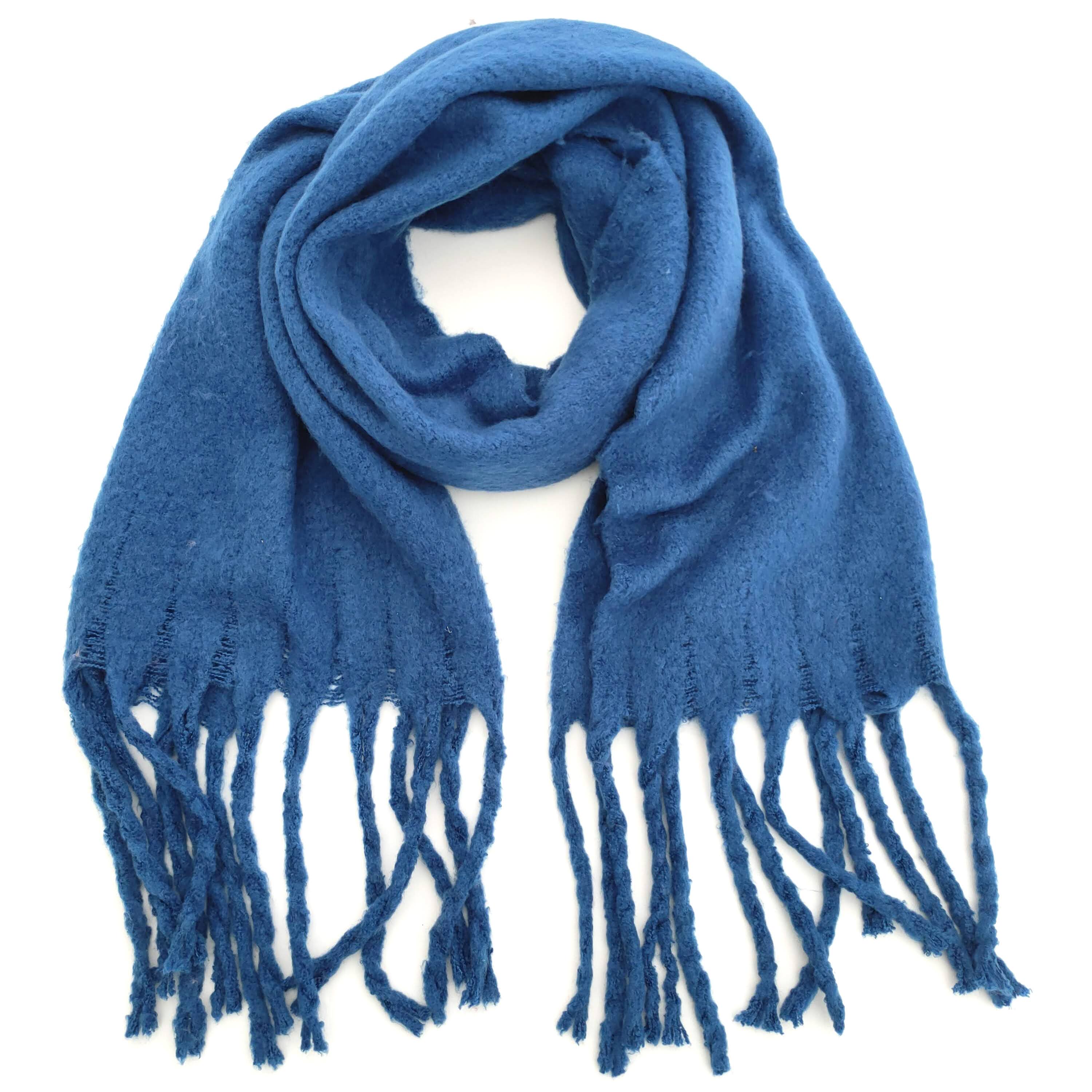 Extra Thick Soft Tasseled Winter Scarf for Women - Warm Knitted Fashion Accessory for Cold Weather, Outfits & Gift Giving