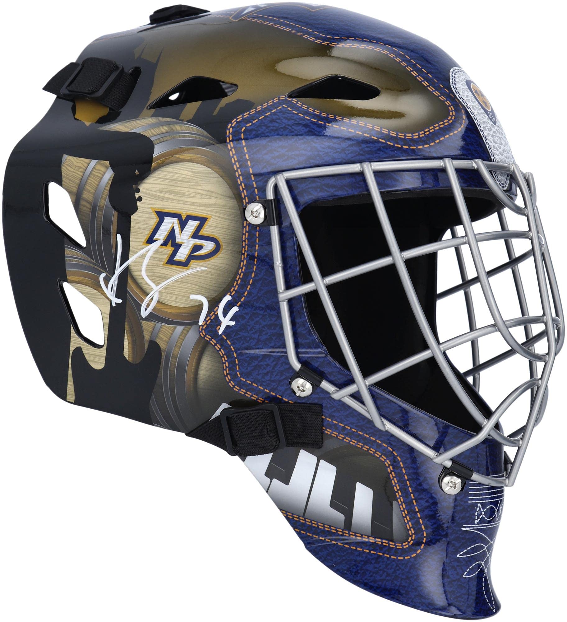 Juuse Saros Nashville Predators Autographed Replica Goalie Mask - Signed NHL Hockey Helmet Collectible - Perfect for Sports Memorabilia Displays & Hockey Fan Gifts