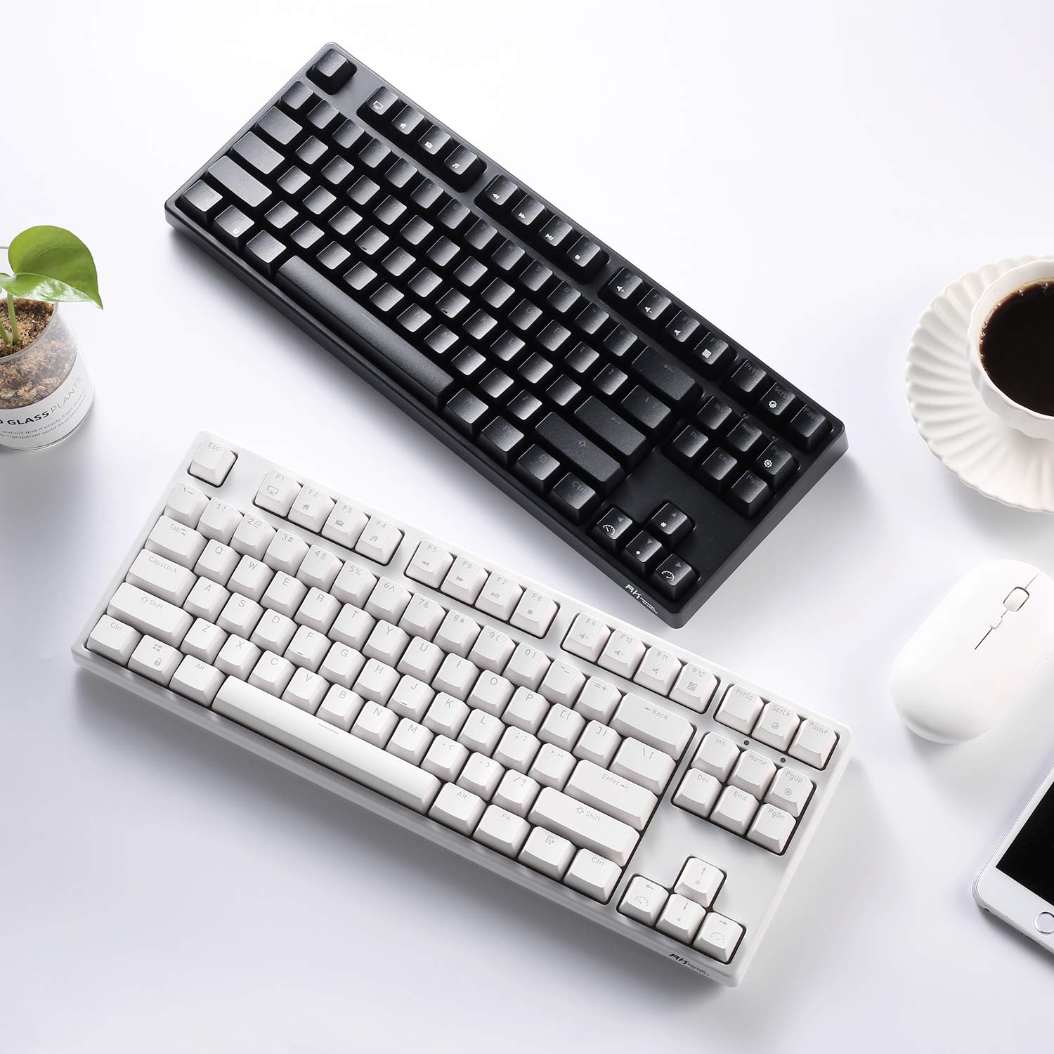 RK ROYAL KLUDGE RK87 Wireless Mechanical Gaming Keyboard - 87 Keys, RGB, Brown Switches for PC Gaming & Office Work