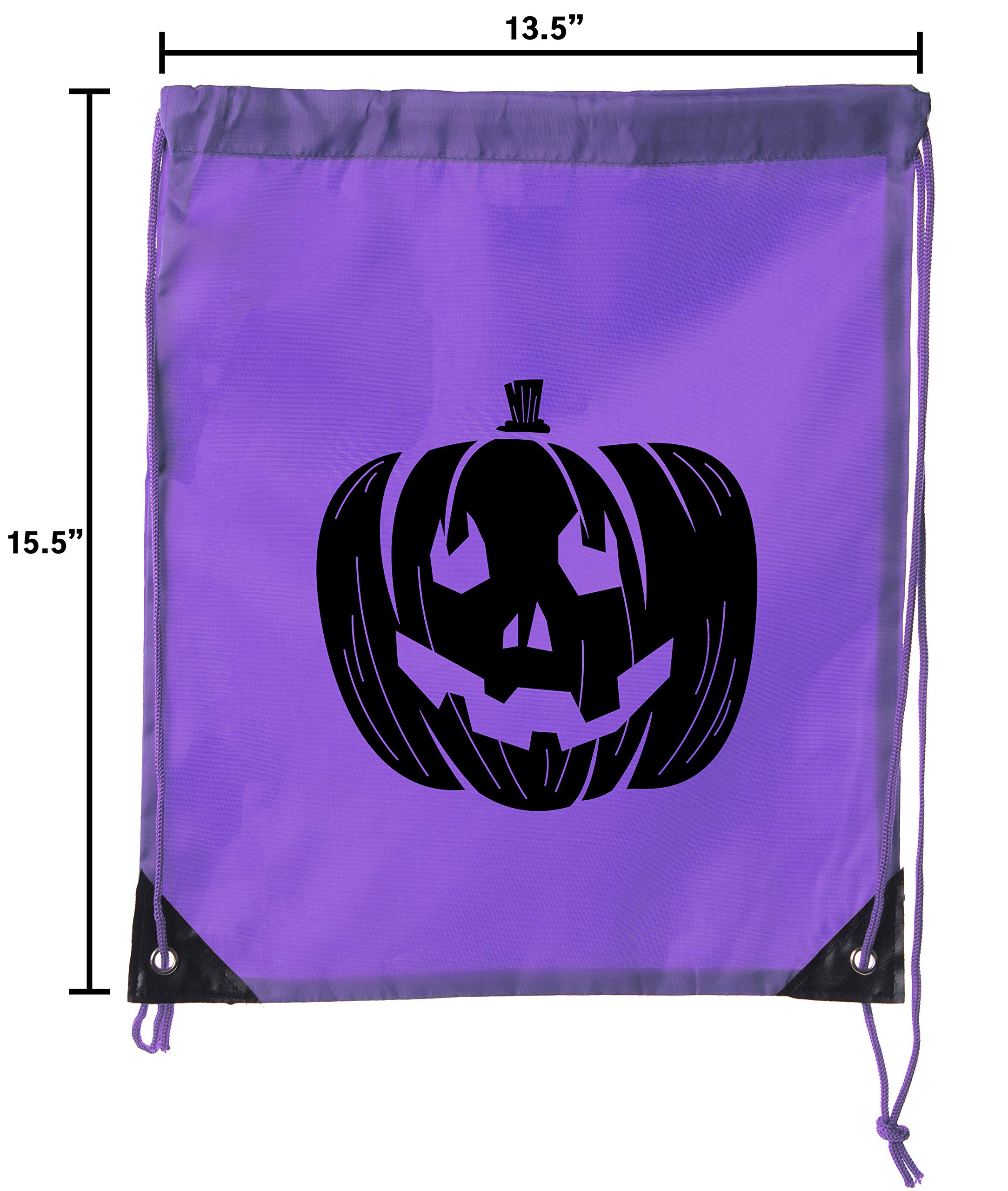 Pumpkin Halloween Candy Bags - Reusable Trick or Treat Party Favor Bags for Kids, Halloween Decorations & Party Supplies - Perfect for Trick-or-Treating, Classroom Treats & Halloween Parties