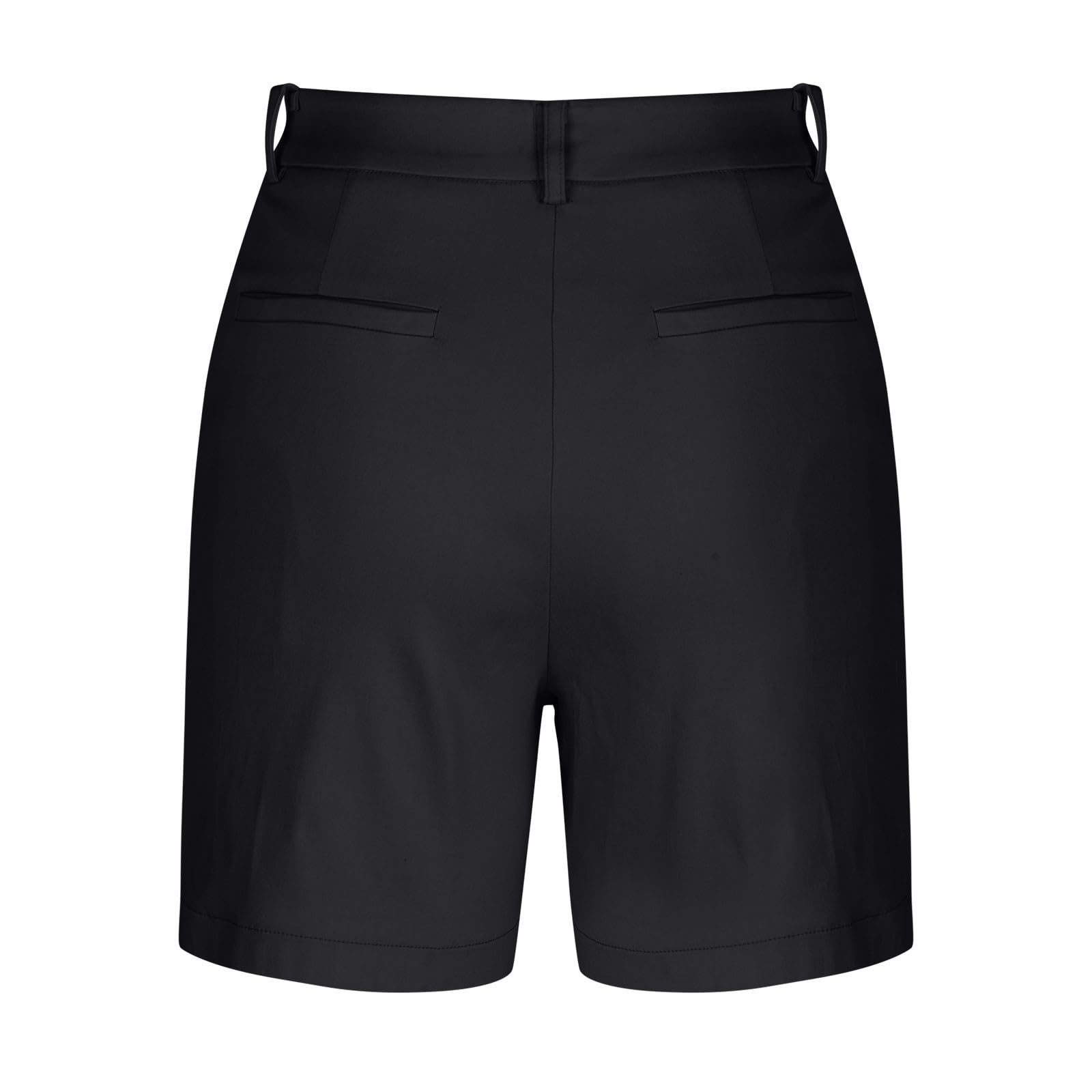 Y2K Stretchy Women's High Waisted Bermuda Shorts - Summer Casual Wear