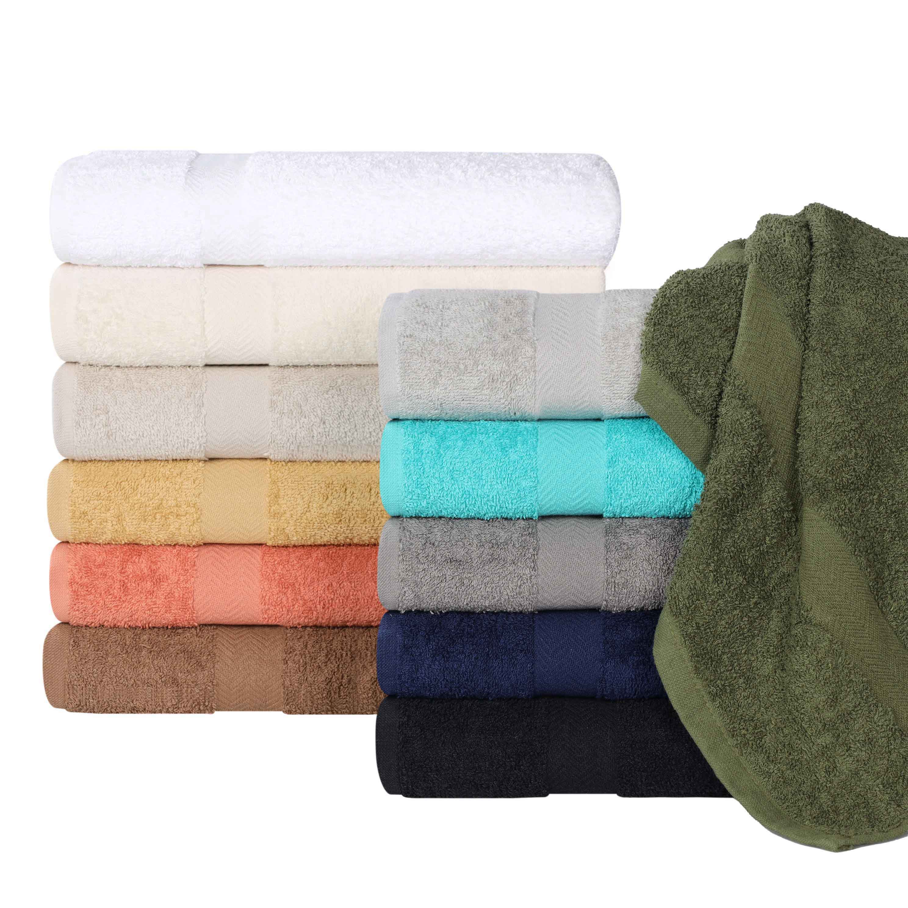 Franklin 100% Cotton Eco-Friendly 24-Piece Face Towel Set | Soft Absorbent Washcloths for Spa, Gym, Travel & Daily Skincare | Hypoallergenic Bath Towels