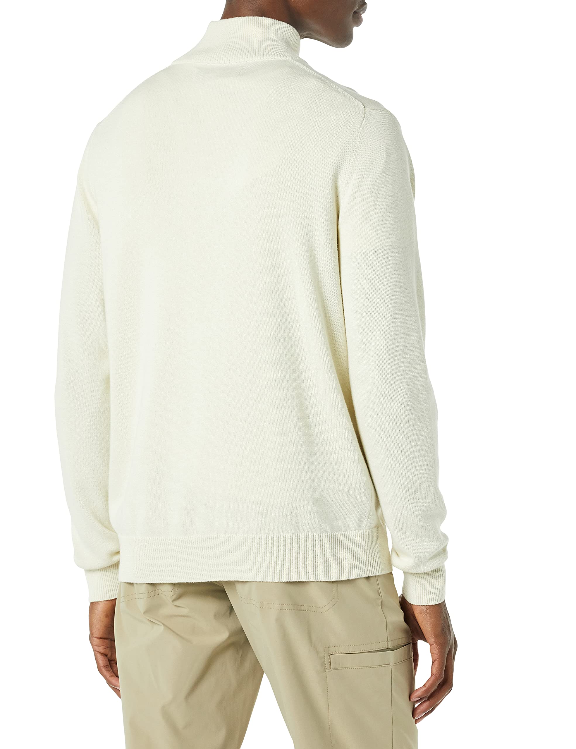 Amazon Essentials Men's 100% Cotton Quarter-Zip Sweater | Casual Pullover for Fall & Winter | Perfect for Office, Travel & Outdoor Activities