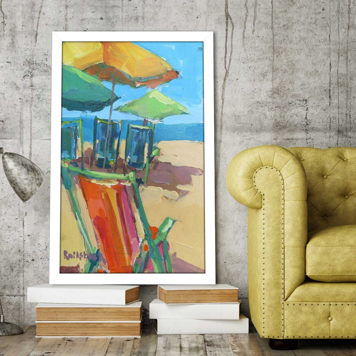 Beach Days by Page Pearson - Premium Railsback Print on Acrylic - Perfect for Coastal Home Decor & Beach House Wall Art