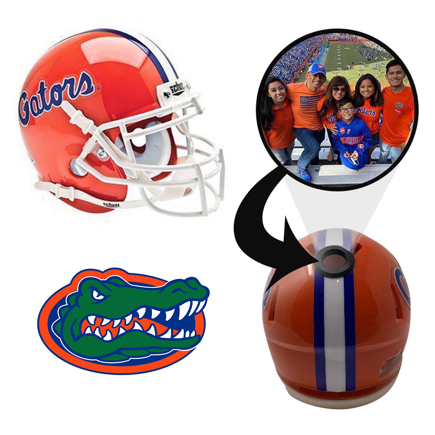 Florida Gators College Football Collectible Mini Helmet - Officially Licensed NCAA Memorabilia - Perfect for Fans, Display & Gifts - FANZ Collectibles - Game Room, Man Cave & Sports Decor