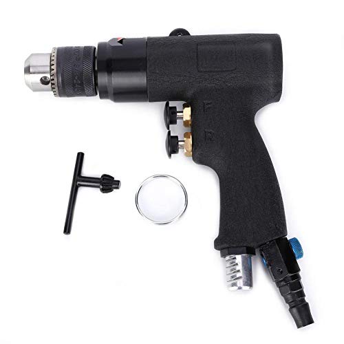 3/8 Inch Pneumatic Drill - 1500 RPM Alloy Air Drill with CW/CCW Rotation | Industrial Air Tool for Metalworking, Woodworking & Automotive Repair