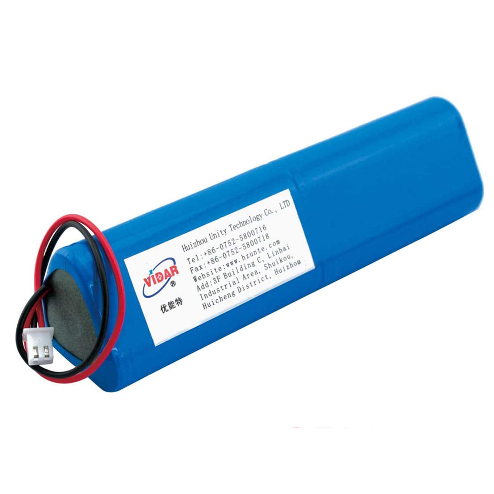 VIDAR 12V 6400mAh Rechargeable Lithium Ion Battery Pack with JST PH2.54/2P Plug - High Capacity Li-ion Battery for Electronics, Toys, LED Lights & Equipment - Perfect for RC Cars, Drones, Portable Devices & DIY Projects