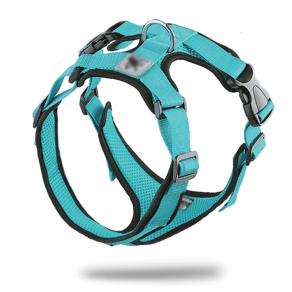 WALNUTA Adjustable Mesh Dog Harness - Soft Breathable Pet Vest for Small Medium Large Dogs & Puppies - Perfect for Walking, Hiking & Outdoor Adventures