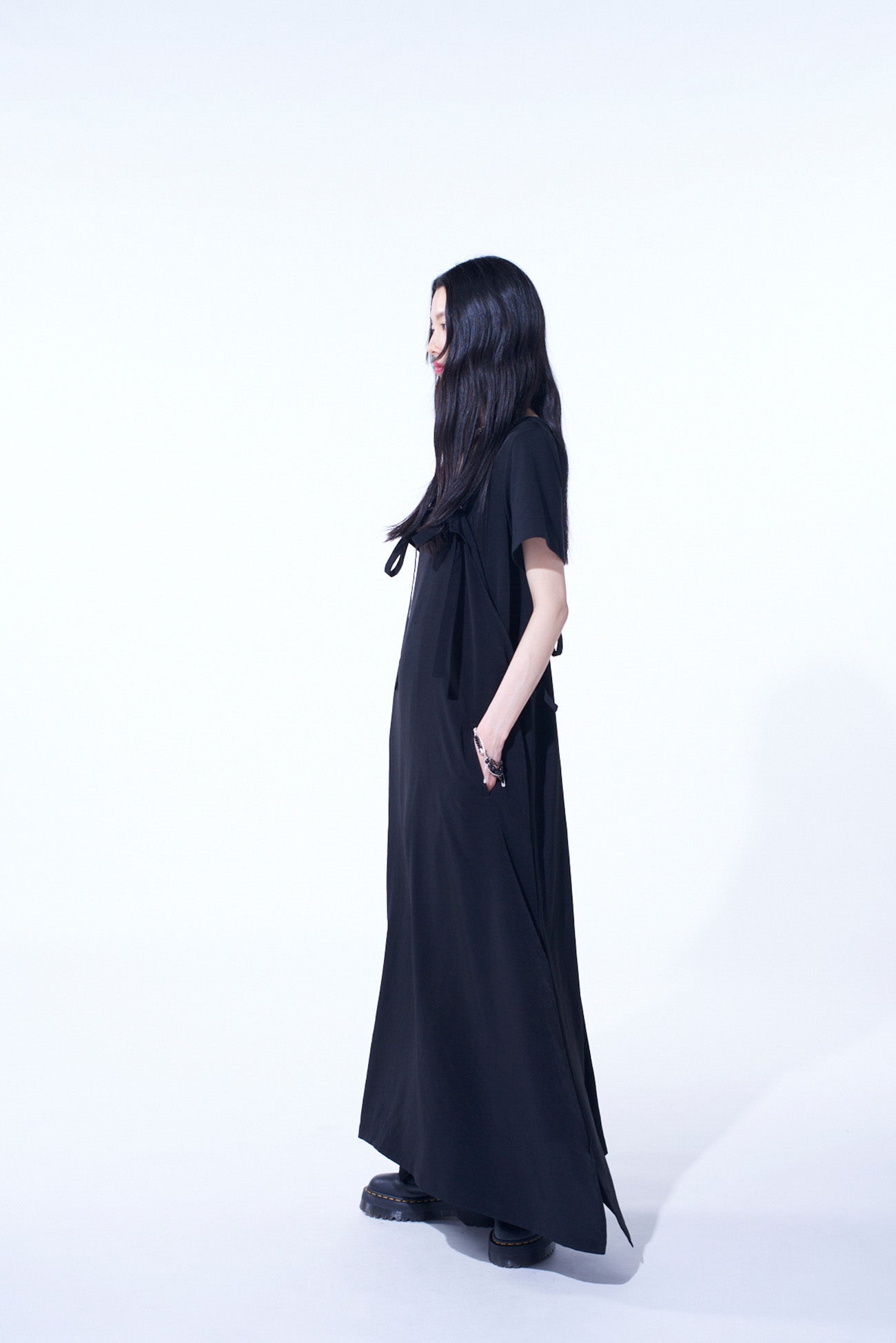 Crepe de Chine Salopette Skirt - Elegant Women's Jumper Dress for Casual & Formal Wear | Perfect for Office, Party & Everyday Outfits