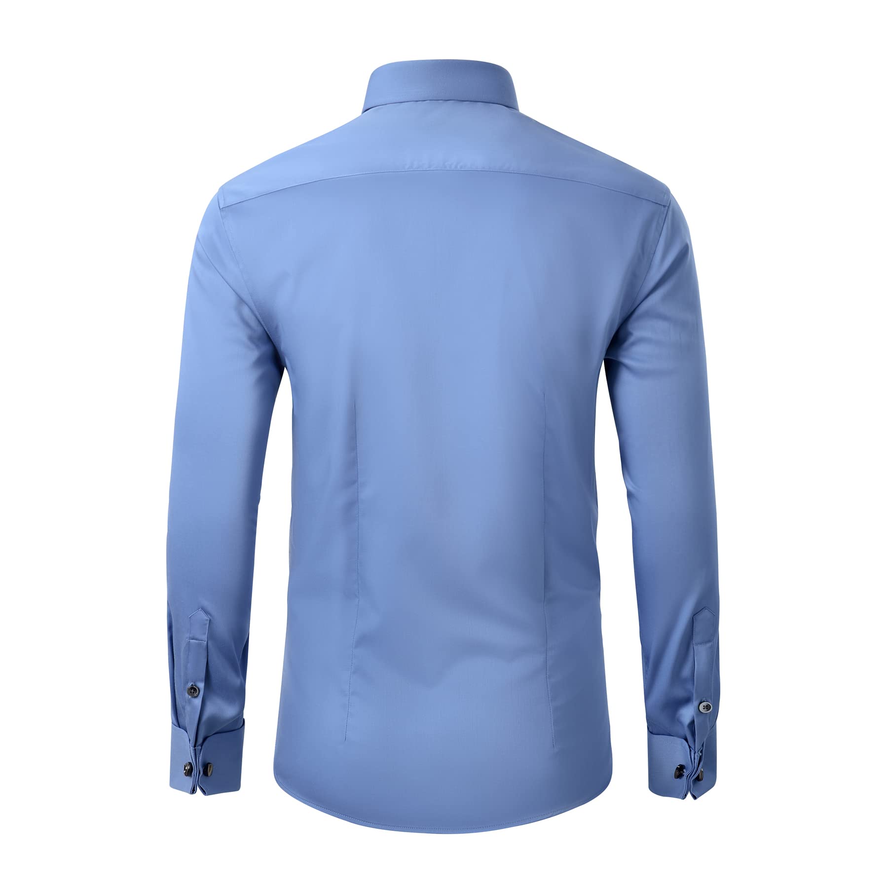 Premium Slim Fit French Cuff Dress Shirt for Men | Spread Collar Formal Shirt with Metal Cufflinks | Perfect for Business Meetings, Weddings & Special Occasions