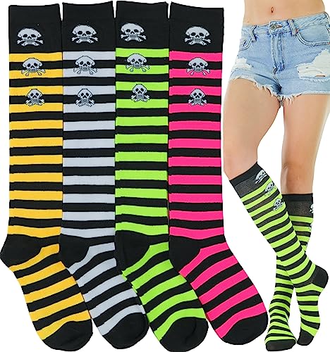 4 Pack: Stripes & Skulls