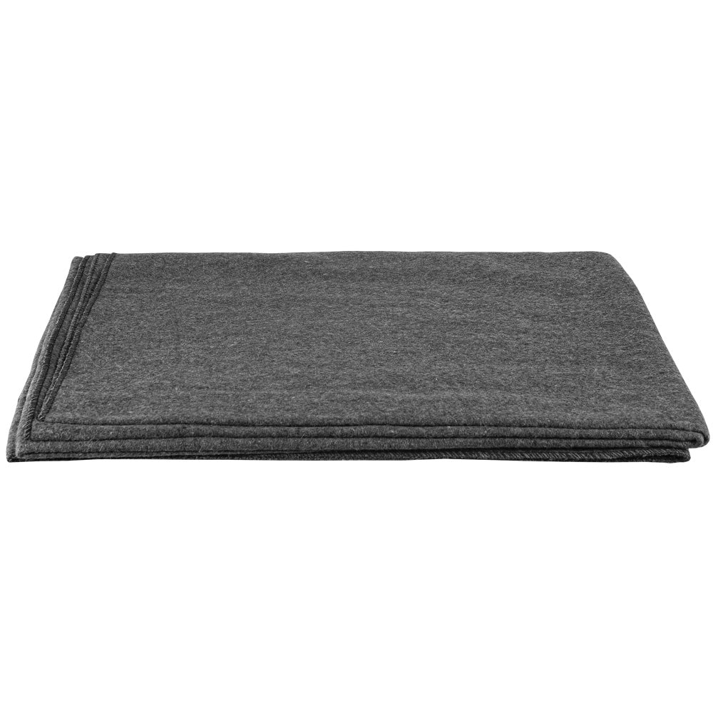 GI Style Wool Blanket - Warm Military Grade Wool Blanket for Camping, Survival & Outdoor Adventures - Heavy Duty Winter Blanket for Hiking, Hunting & Emergency Preparedness
