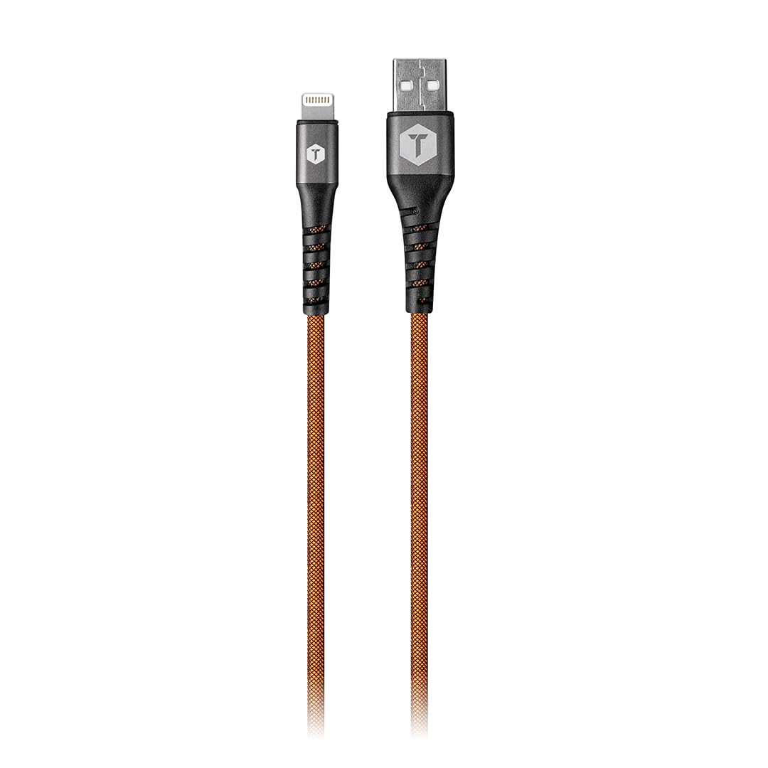 ToughTested 8 Ft. PRO Armor Weave Ultra Durable USB Type A to Lightning Cable for iPhone - Fast Charging & Data Sync for Home, Office, Car & Travel