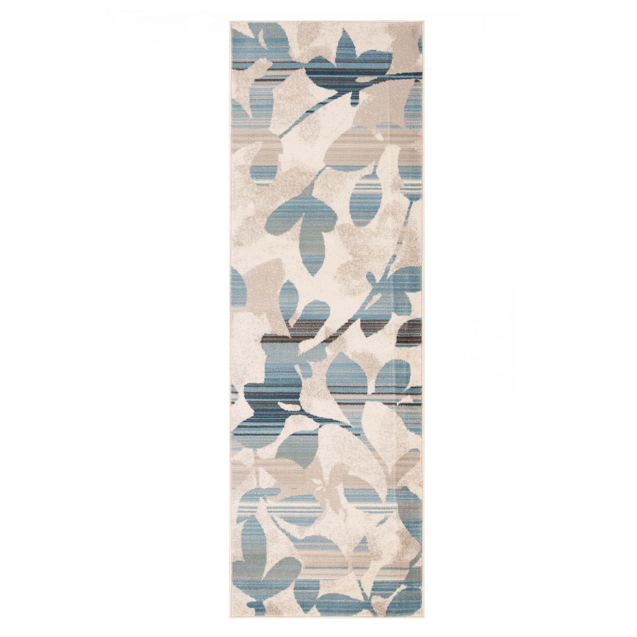 Mahonia Leaf & Vine Indoor Area Rug or Runner - Non-Slip Boho Home Decor for Living Room, Bedroom, Hallway | Soft & Durable Floor Mat