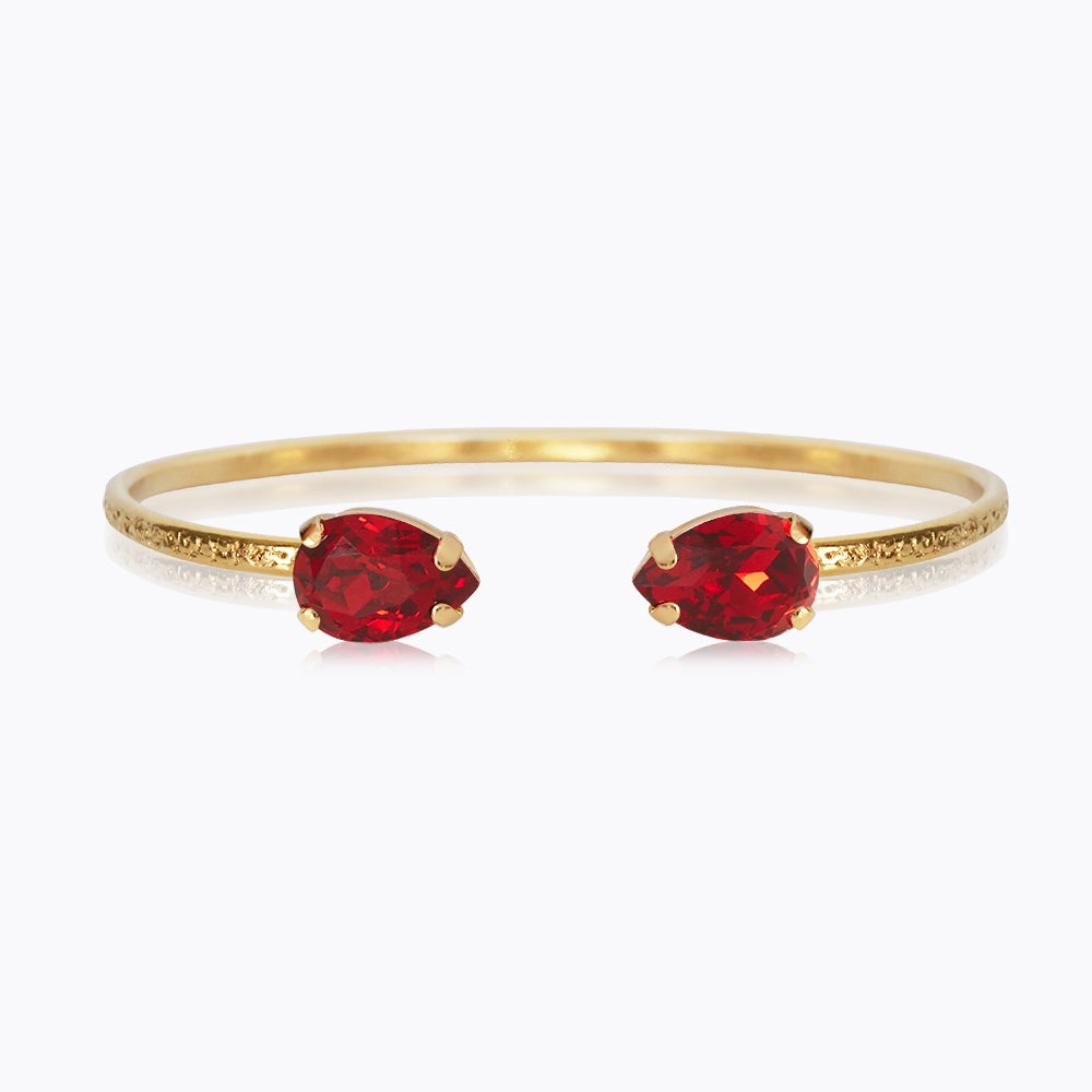 Elegant Petite Drop Bracelet in Scarlet Red - Perfect for Weddings, Parties & Everyday Wear