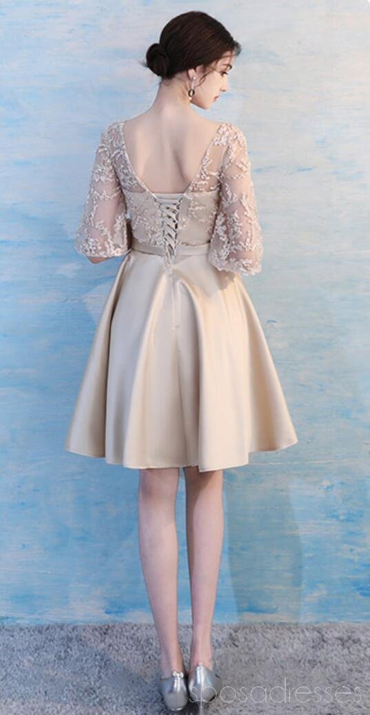Custom Lace Mismatched Short Bridesmaid Dresses - Affordable & Unique Wedding Party Attire for Bridesmaids, Flower Girls & Special Occasions (WG500)